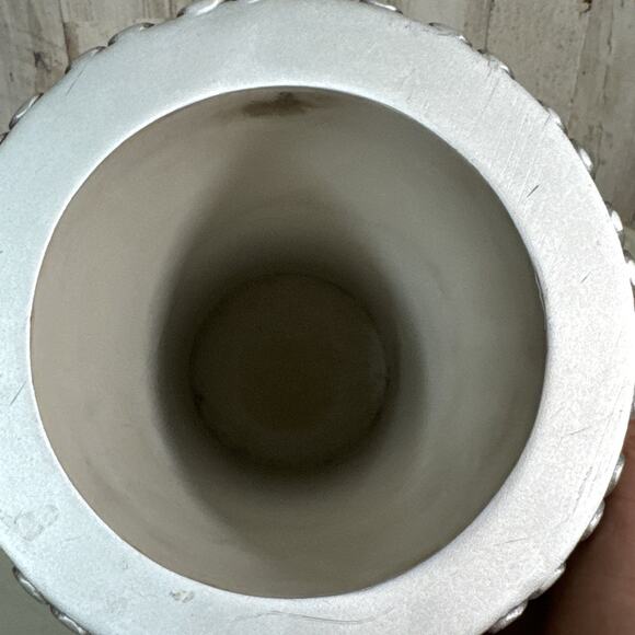 Walt Disney World Florist 3D Texture Silver Resin Mickey Through The Years Vase - Picture 6 of 9